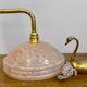 Vintage pink Clichy glass lampshade wall lampshade