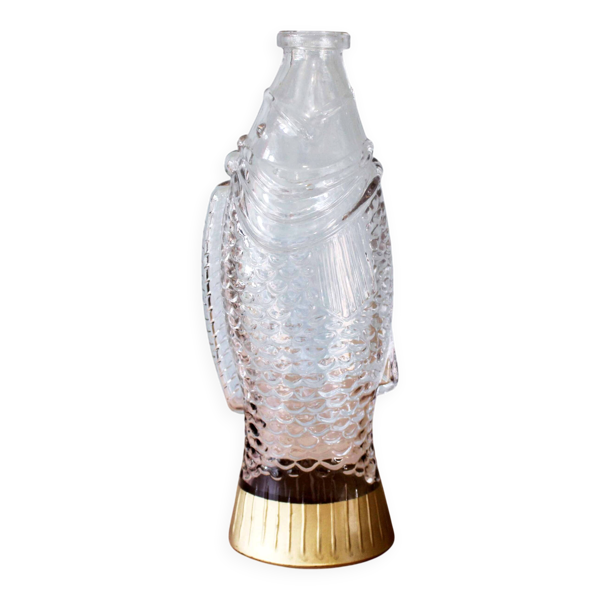 Bouteille vintage forme poisson