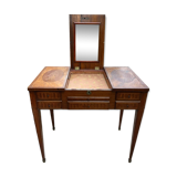 Old dressing table in inlaid wood