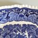 2 plats de service Mason’s Vista Blue – Faïence anglaise bleue et blanche