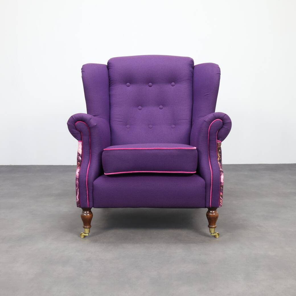 Classic Wing Chair in the style of Howard & Sons, 1960s
