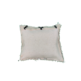 Coussin berbère laine noir et blanc