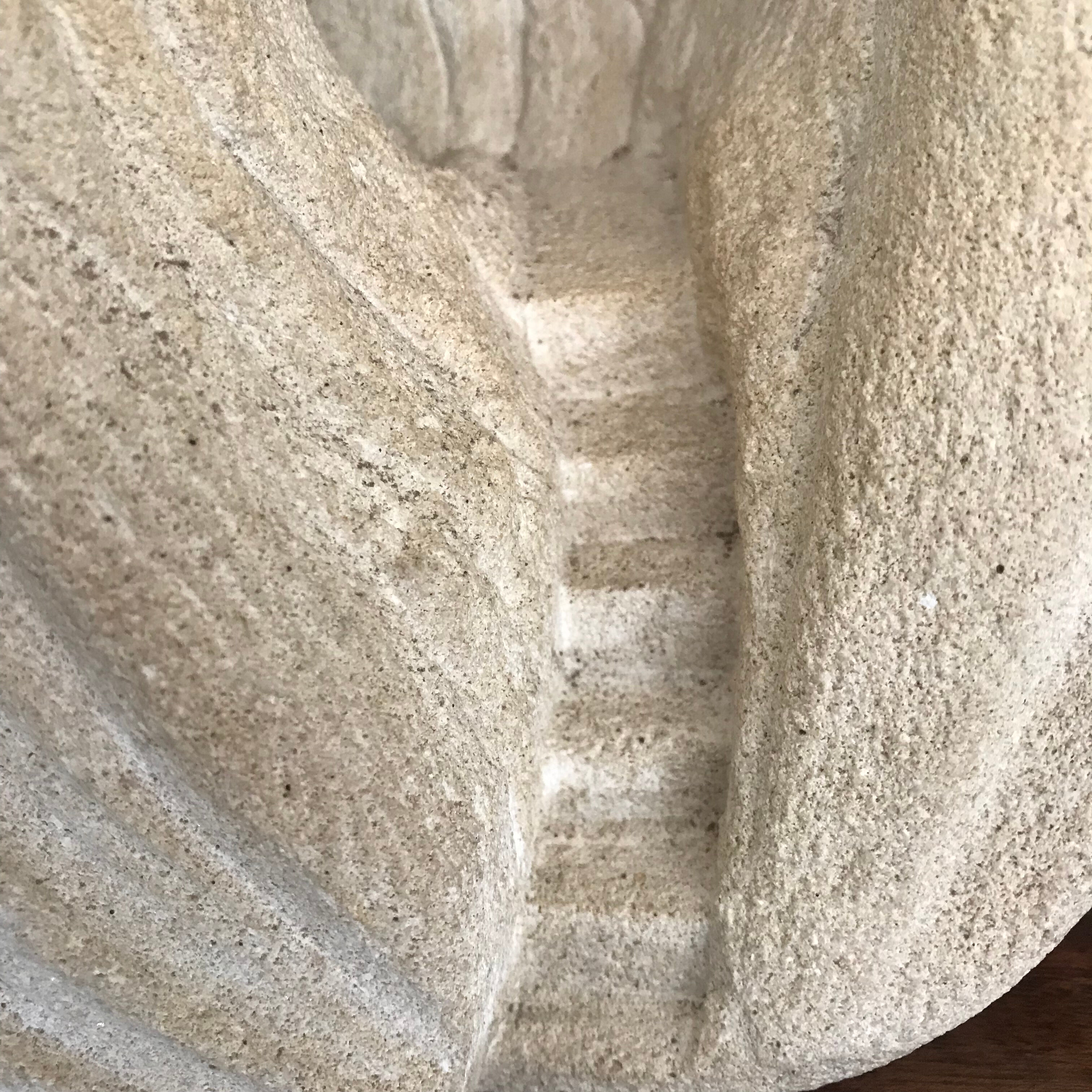 Stone lamp Arsène Galisson