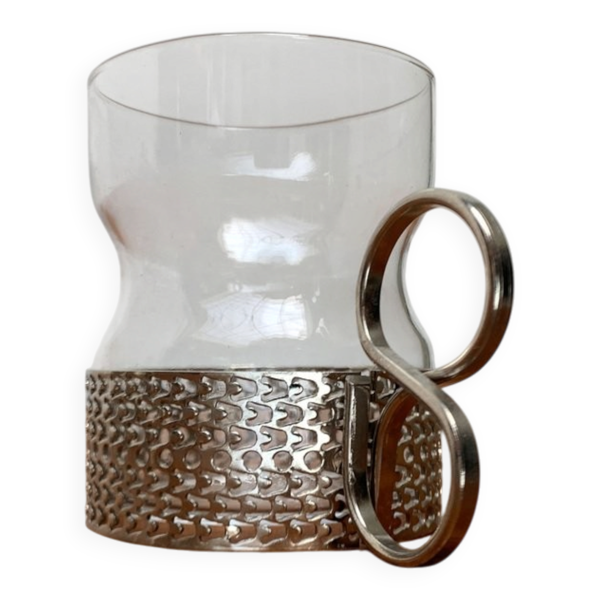 Mid-century Finnish Tsaikka tea glass by Timo Sarpaneva for Iittala.