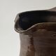 carafe vase vintage en céramique grès rouge vers 1970