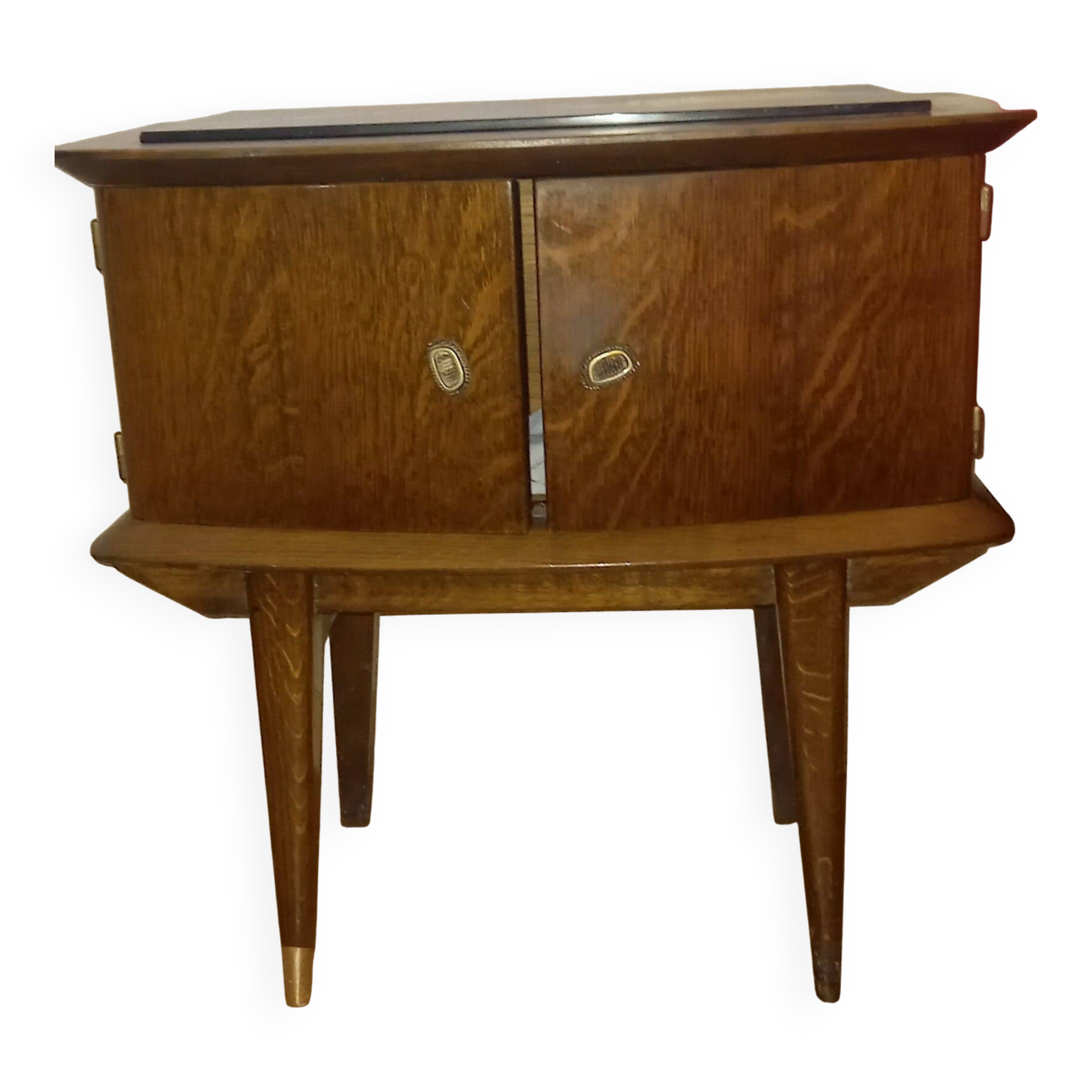 1950s bedside table with marble
