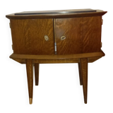 1950s bedside table with marble