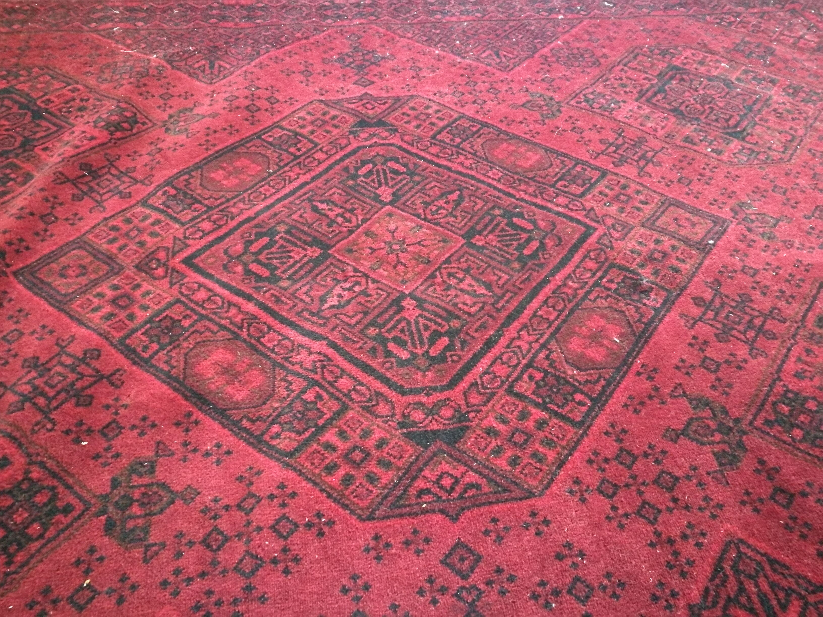 Red wool carpet 160x220cm