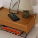 Scandinavian wall-mounted bedside table or wall console, 1960s