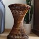 Diabolo model vintage rattan stool