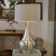 Lampe design en aluminium brossé 1970’s