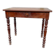 Wooden side table with turned legs