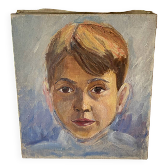 Old oil portrait