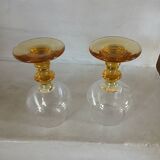 2 antique wine glasses