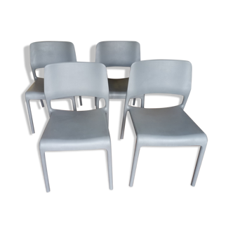 Set of 4 knoll chairs