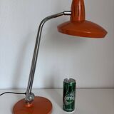 1960s vintage desk lamp Fase Faro Madrid orange - 52 cm