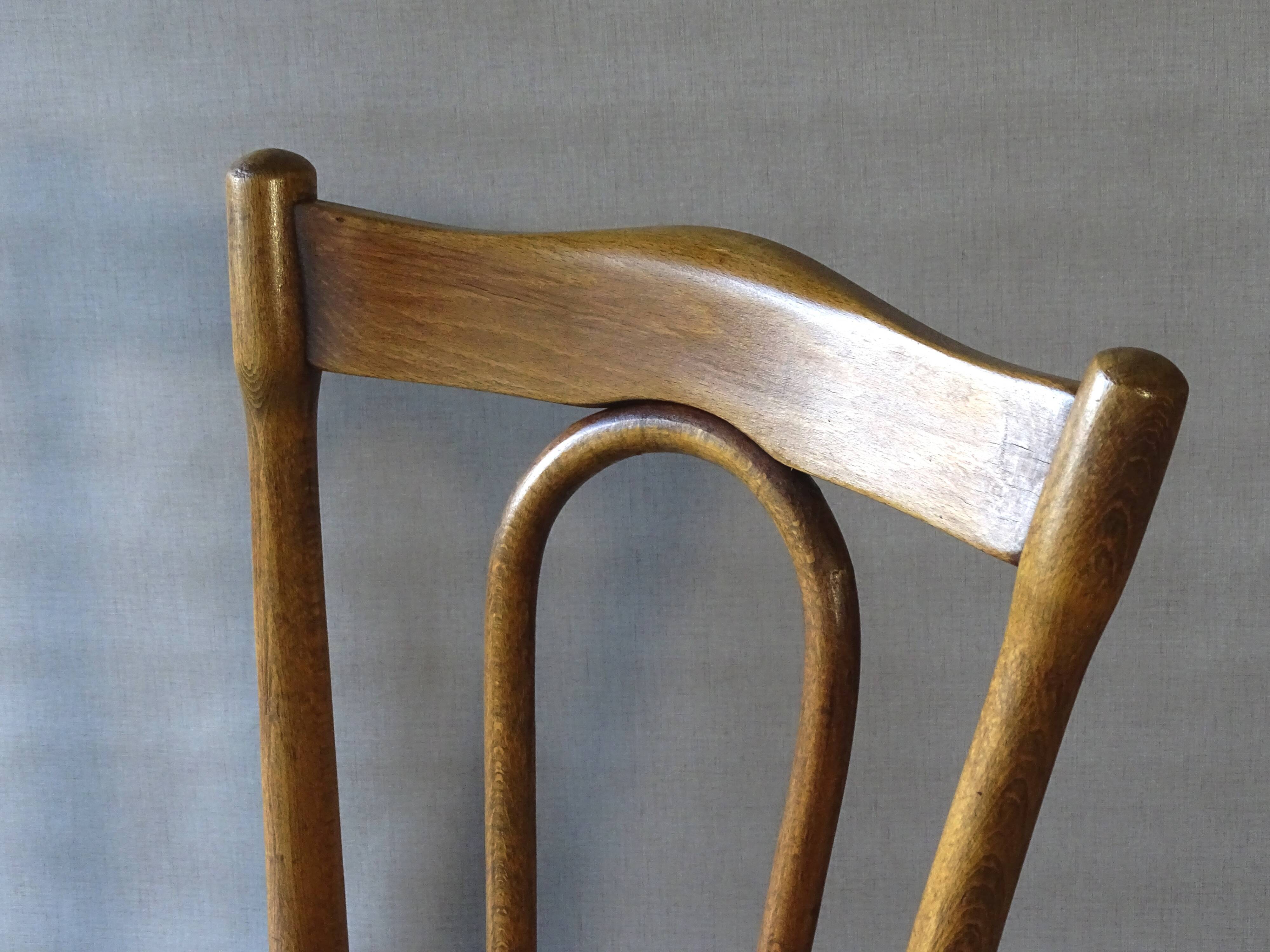 2 Thonet chairs n°206 circa 1910 Art nouveau seats