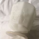 White opal glass vase