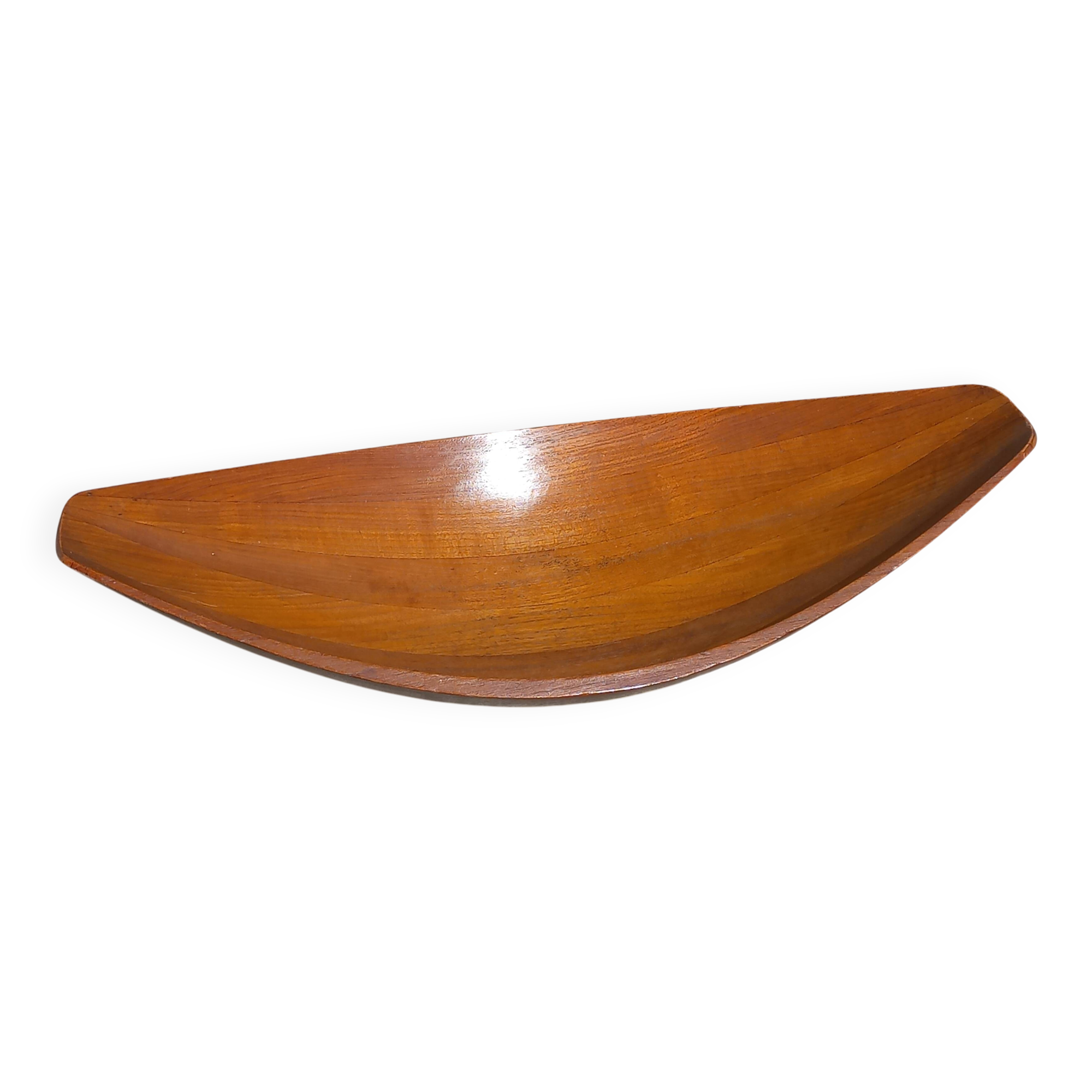Scandinavian teak fruit bowl stamped from the 1950s.