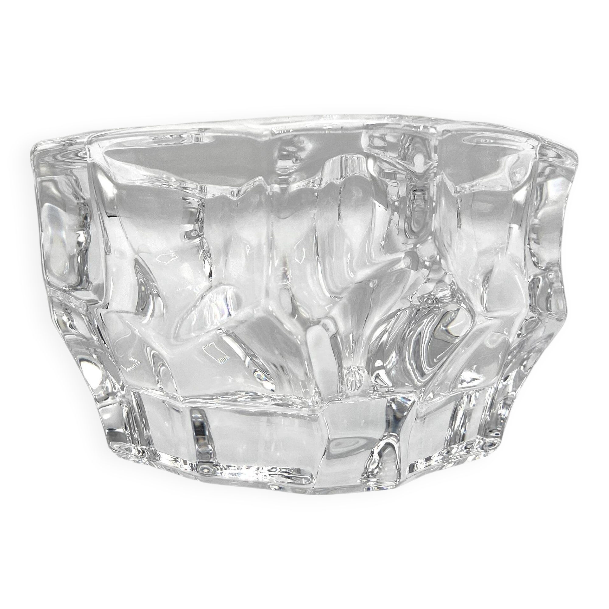 Very thick Sèvres crystal empty pocket • Perfect condition • 90s