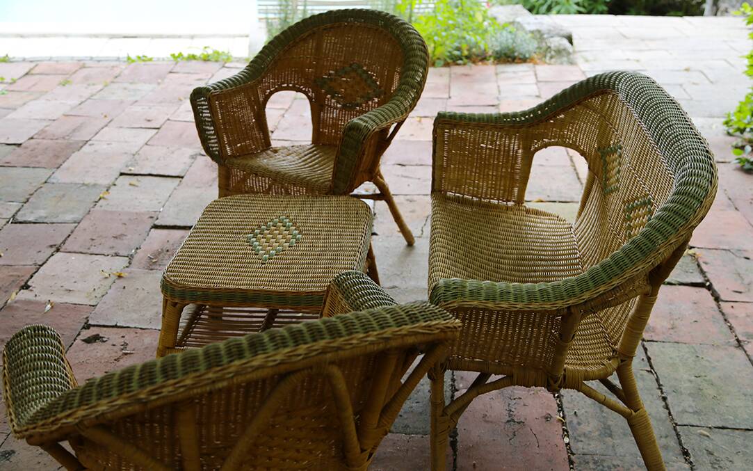 Rattan Garden Furniture, Early 20th Century