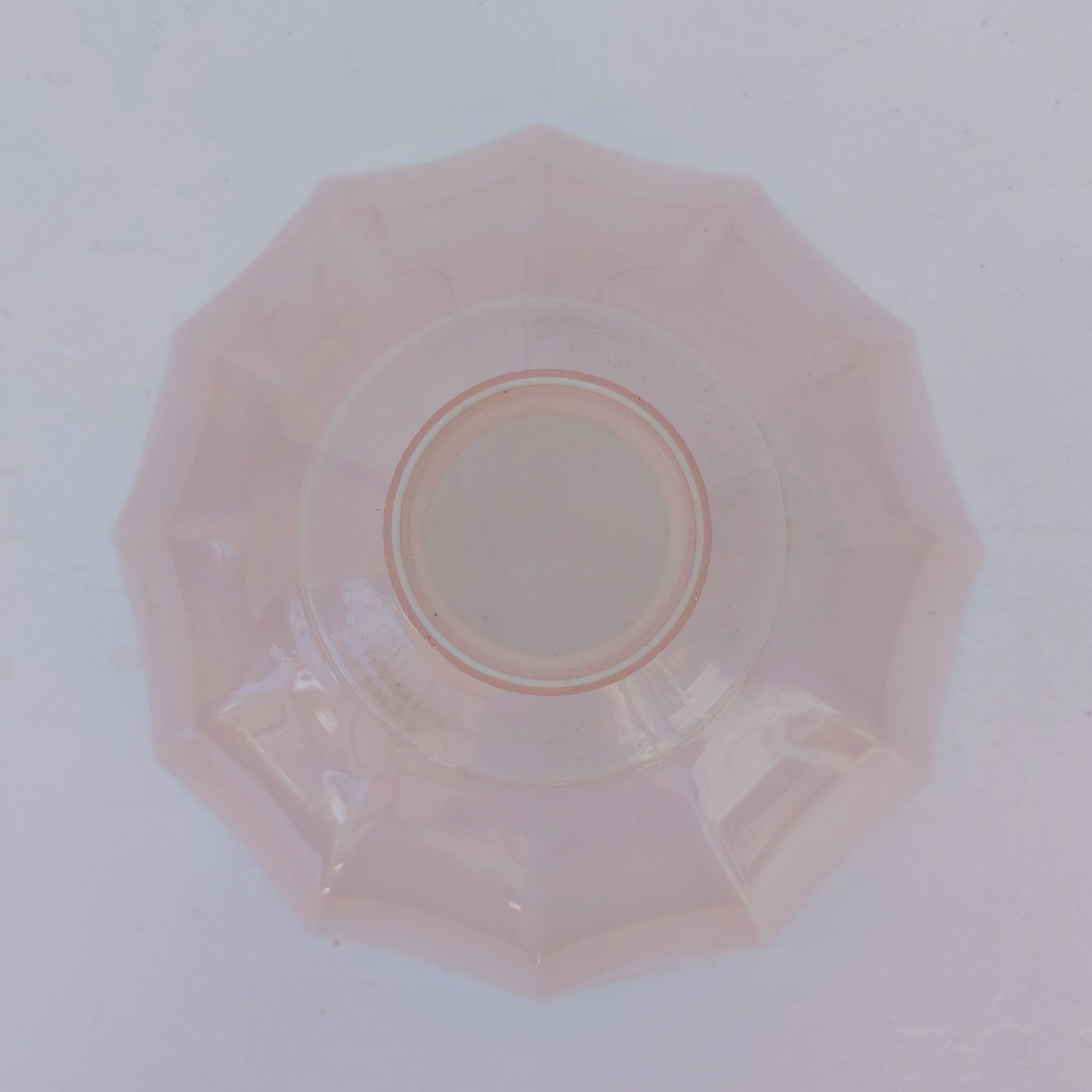 Pink opaline lampshade, umbrella, vintage