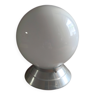 VINTAGE OPALINE GLOBE LAMP - SPACE AGE DESIGN FROM THE 60s/70s