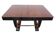 Expandable Art Deco Dining Table, Thuja Roots, Lacquered, France, circa 1930