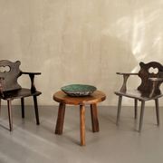 Pair of Savoyard armchairs, France 1950