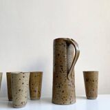 Vintage set in pyrite stoneware, orangeade service