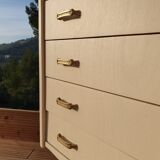 Vintage compass feet chest of drawers