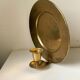 Vintage brass wall candle holder sconce diameter 18 cm