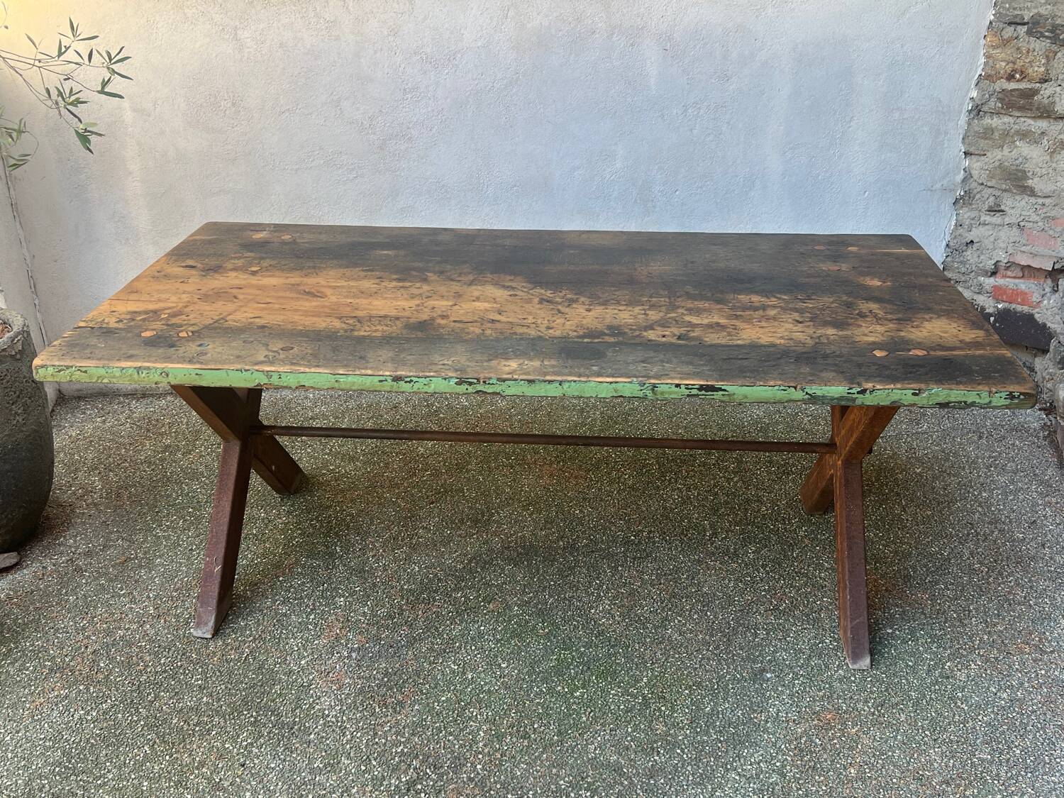 Large antique trade table