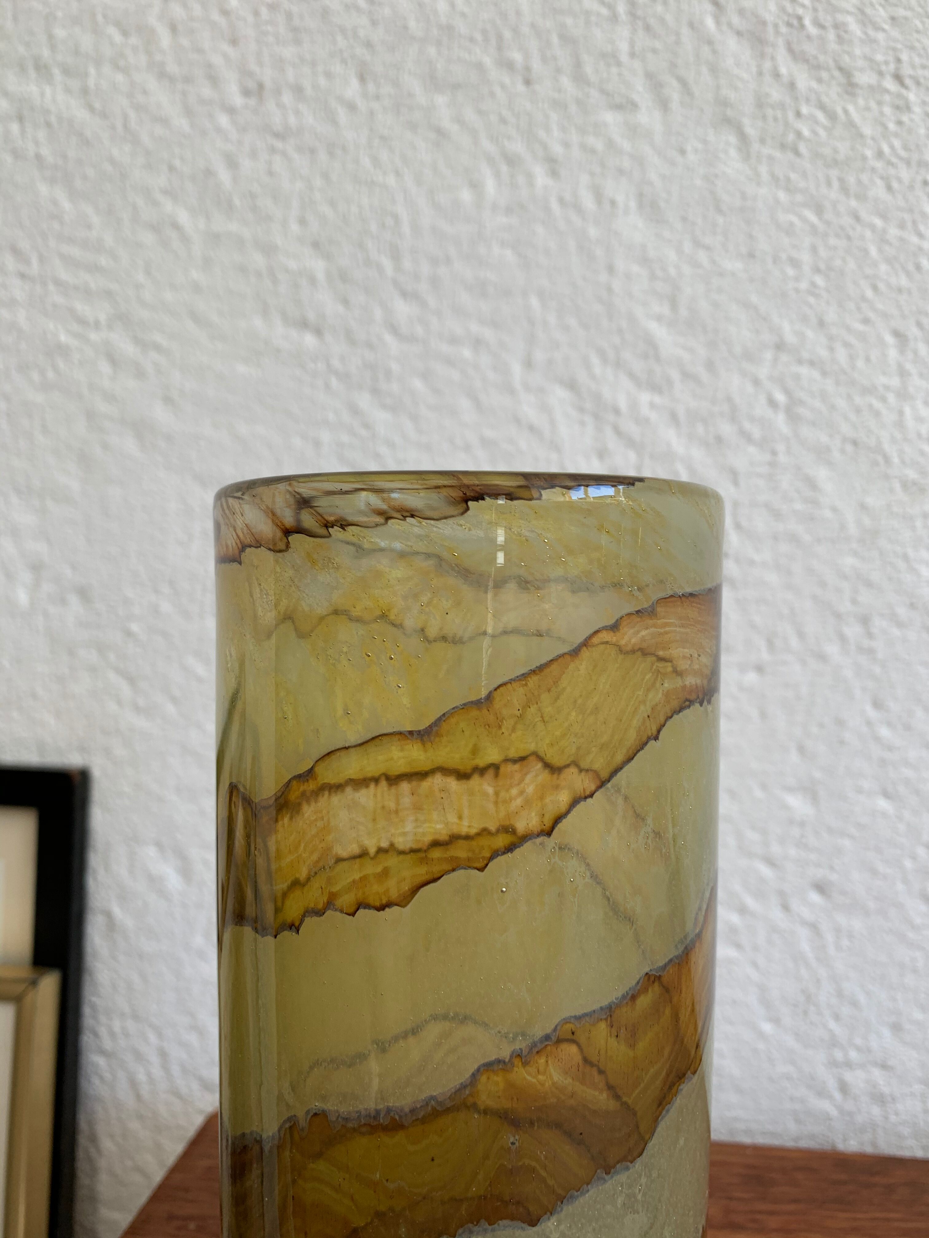 Vase verre de Murano vintage signé