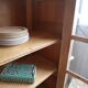 Antique oak display cabinet