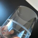 4 Vera Wang Wedgwood "Bande" collection glasses - 11 cm