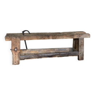 Carpenter's wooden workbench