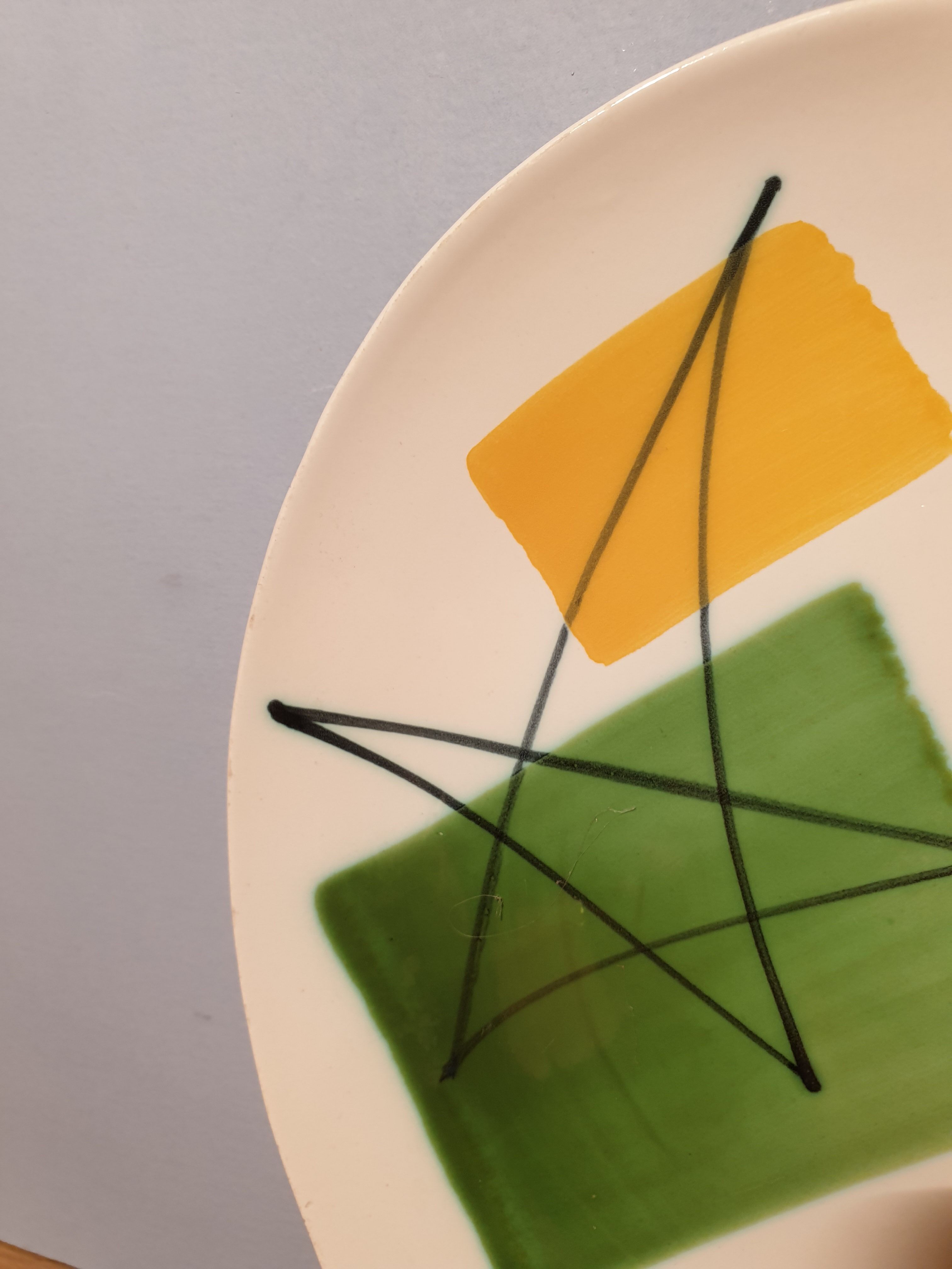 Assiette salins forme libre, 1950