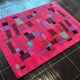 1980s small design geometric Abstract Rug/carpet, Czechoslovakia