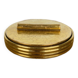 Vintage cracked golden ceramic box