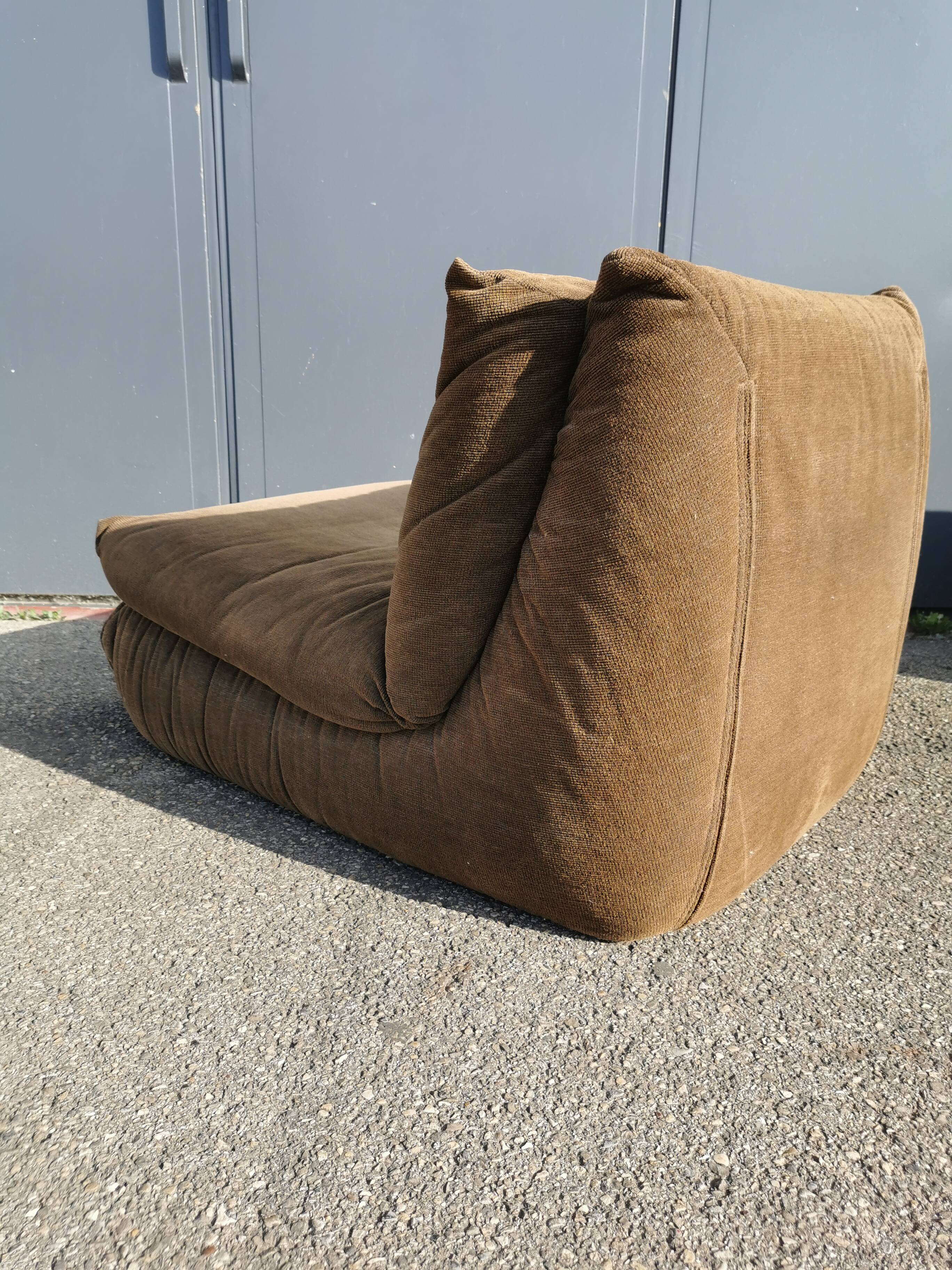 Paire de chauffeuse Cinna des années 70