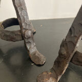 Wrought iron candlesticks