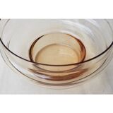 Amber glass salad bowl, 1970