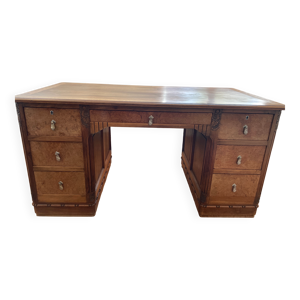 bureau massif en noyer