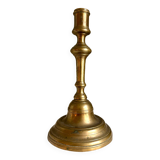 Golden brass candle holder