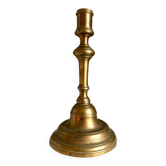 Golden brass candle holder