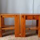 Pair of vintage pine bedside tables