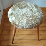 Vintage 60s stool with 4 compass legs