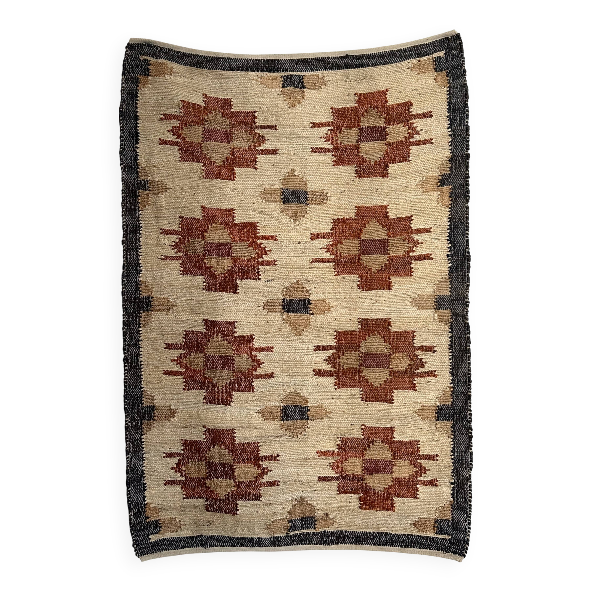 tapis kilim feli, jute-coton