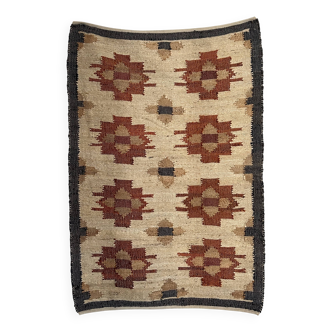 tapis kilim feli, jute-coton